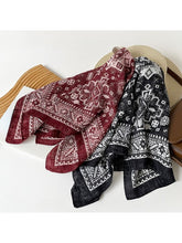 Load image into Gallery viewer, Distressed Faded Texture Square Scarf