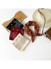 Load image into Gallery viewer, Paisley Border Print Square Scarf