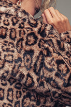 Load image into Gallery viewer, Leopard Faux Fur Jacket