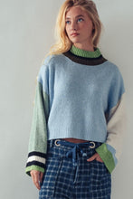 Load image into Gallery viewer, Colorblock Knit Sweater