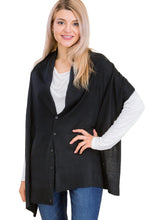 Load image into Gallery viewer, BEST SELLER & NEW COLORS Button Shawl Wrap Scarf.  NEW COLORS!!!
