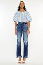 Load image into Gallery viewer, KanCan Peach High Rise Slim Straight Denim