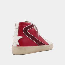 Load image into Gallery viewer, ShuShop Rooney Dark Red Sneaker
