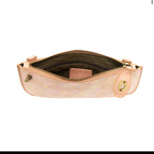 Load image into Gallery viewer, Pink Holographic Mini Wristlet Crossbody