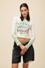 Load image into Gallery viewer, Day Dreamer Elton John Floral Pointelle Long Sleeve Top