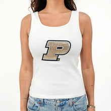 Load image into Gallery viewer, PreOrder Purdue Sequin Ribbed Tank