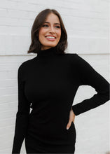 Load image into Gallery viewer, Seamless Long Sleeve Mock Neck Dress