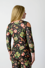 Load image into Gallery viewer, Yoga Democracy Botanical Garden Open Shoulder Top
