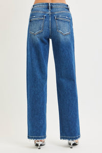 Risen Slouchy Jeans with Side Seam Detail