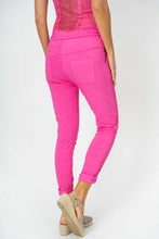 Load image into Gallery viewer, Italian Crinkle Jogger with Gold Embellishment in Orange &amp; Pink
