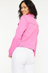 KanCan Pink Denim Jacket