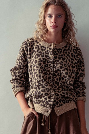 Leopard Cardi