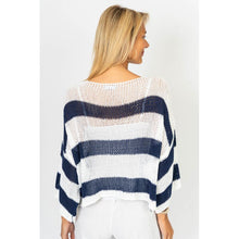 Load image into Gallery viewer, Striped Knit Tank in Navy/White
