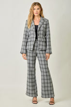 Load image into Gallery viewer, Plaid Blazer in Charcoal
