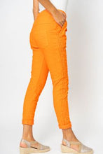 Load image into Gallery viewer, Italian Crinkle Jogger with Gold Embellishment in Orange &amp; Pink
