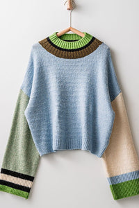 Colorblock Knit Sweater