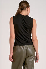 Load image into Gallery viewer, Side Drape Sleeveless Top in Black
