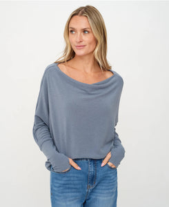 The Anywhere Top in Stormy blue