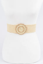 Load image into Gallery viewer, Straw Stretch Belt in Multiple Colors
