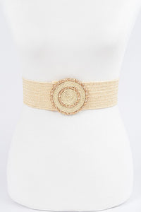 Straw Stretch Belt in Multiple Colors