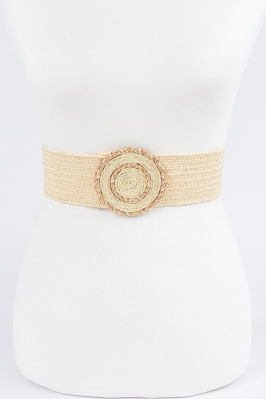 Straw Stretch Belt in Multiple Colors