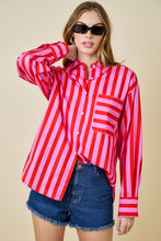 Load image into Gallery viewer, Striped Button Down Shirt
