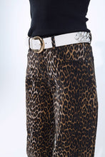 Load image into Gallery viewer, Leopard Barrel Jeans

