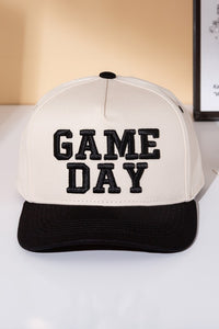 Game Day Baseball Hats in Black & Red