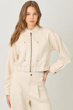 Load image into Gallery viewer, Suede Bomber Jacket

