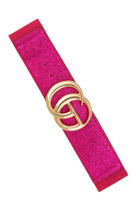 GG Metallic Stretch Belt in 4 Colors
