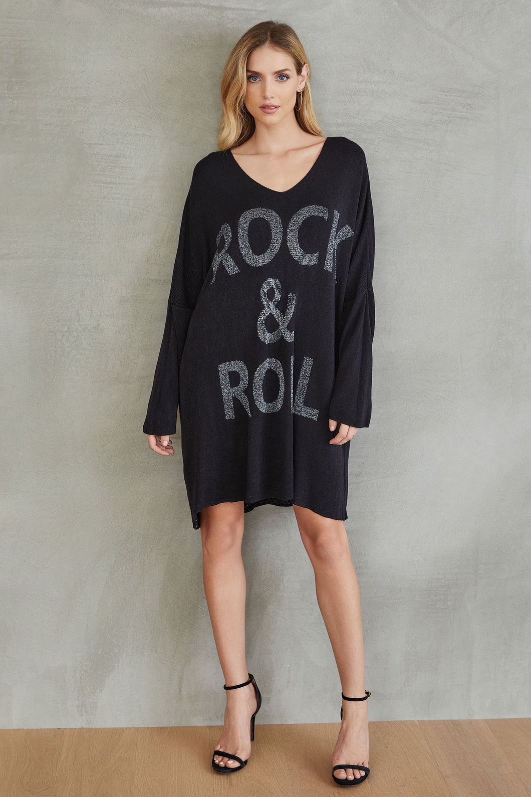 Rock n Roll Tunic Sweater Dress