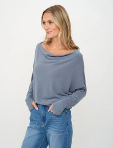 The Anywhere Top in Stormy blue