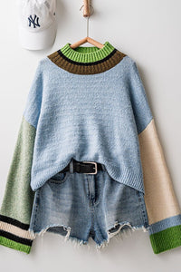 Colorblock Knit Sweater