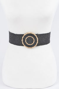 Straw Stretch Belt in Multiple Colors