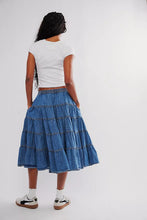 Load image into Gallery viewer, Free People Full Swing Chambray Skirt
