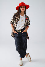Load image into Gallery viewer, Leopard Button Down with Red Placket
