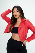 Load image into Gallery viewer, Red Moto Jacket
