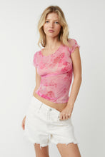 Load image into Gallery viewer, Free People Printed on the Dot Baby Tee
