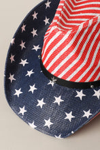 Load image into Gallery viewer, Stars &amp; Stripes Cowboy Hat
