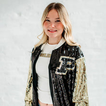 Load image into Gallery viewer, PRE ORDER!!!!  Purdue Sequin Bomber
