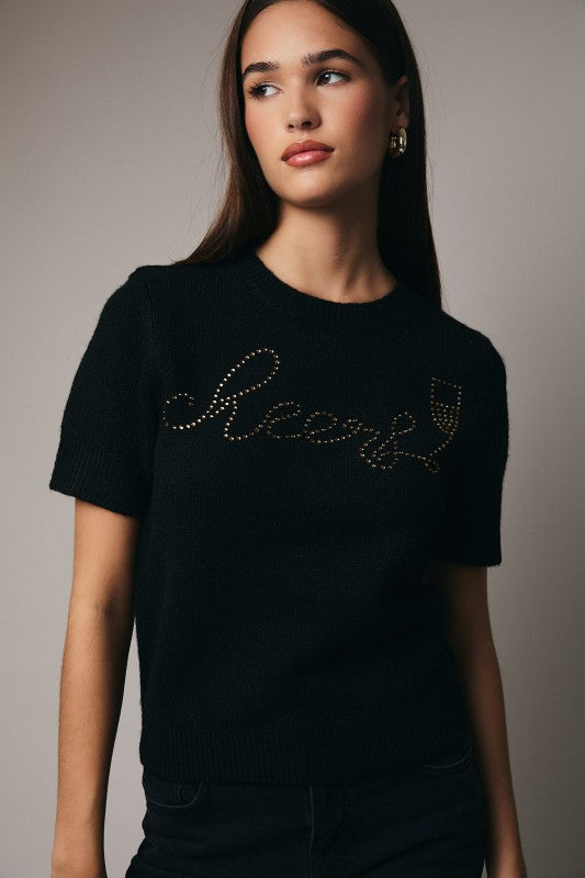Cheers Short Sleeve Sweater