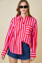 Load image into Gallery viewer, Striped Button Down Shirt
