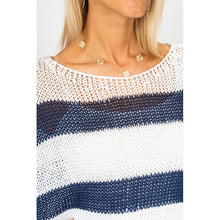 Load image into Gallery viewer, Striped Knit Tank in Navy/White
