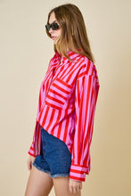 Load image into Gallery viewer, Striped Button Down Shirt
