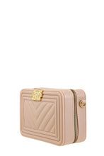 Load image into Gallery viewer, Jelly Crossbody Bag in Nude &amp; Fuchsia
