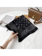 Load image into Gallery viewer, Paisley Border Print Square Scarf
