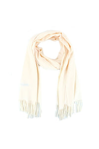 Cashmere Blend Wrap in Red & Cream