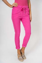 Load image into Gallery viewer, Italian Crinkle Jogger with Gold Embellishment in Orange &amp; Pink
