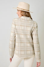Load image into Gallery viewer, Checked Sweater Jacket
