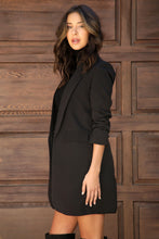 Load image into Gallery viewer, Ruched Sleeve Long Boyfriend Blazer
